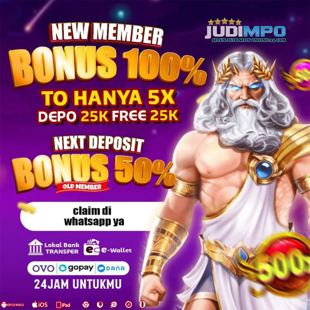 Judimpo Bonus To 5X Bonus New member Via Dana Qris Lima Ribu